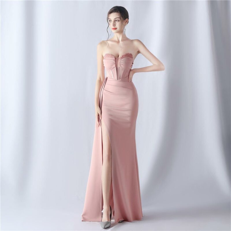 VESTIDO FIESTA LARGO - Imagen 6