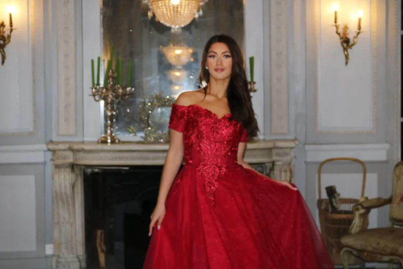VESTIDO FIESTA POMPOSO - Imagen 4